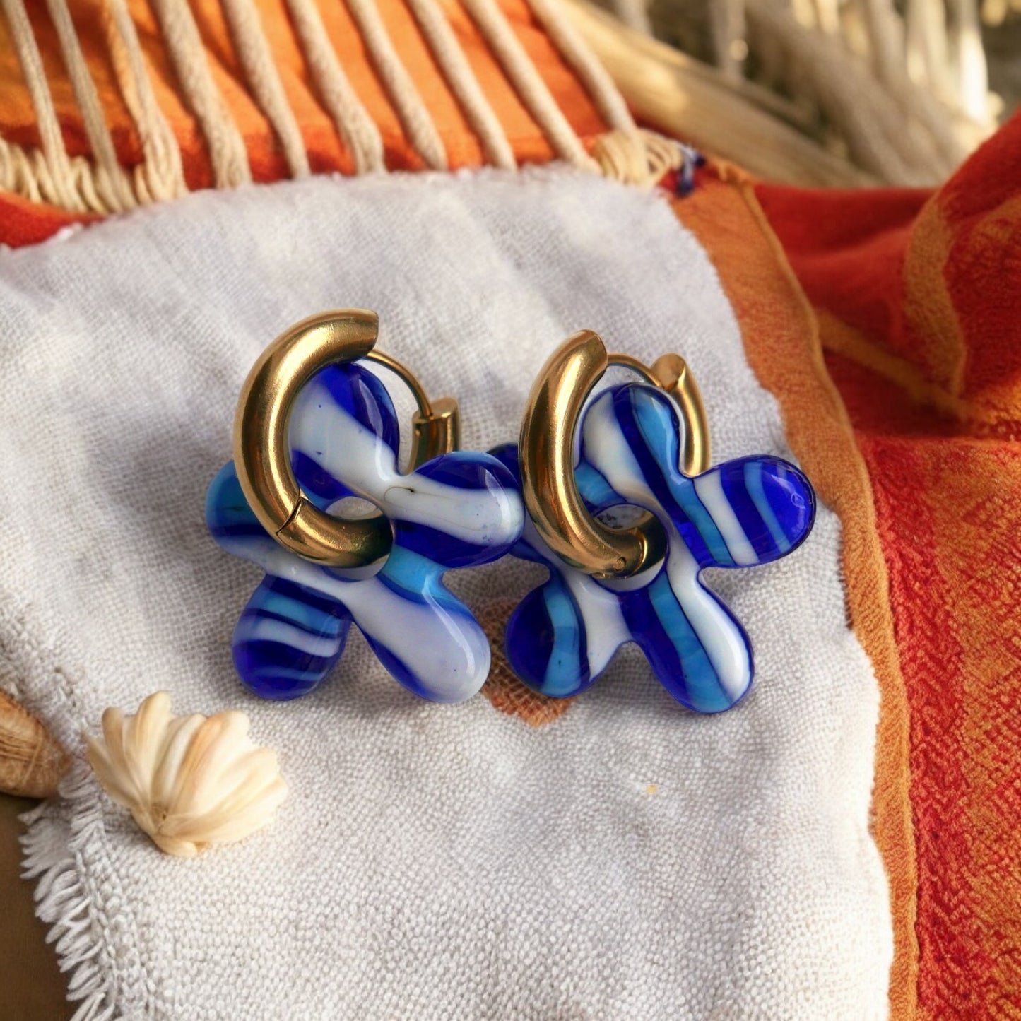 Boucles d'oreilles Vera Rayée